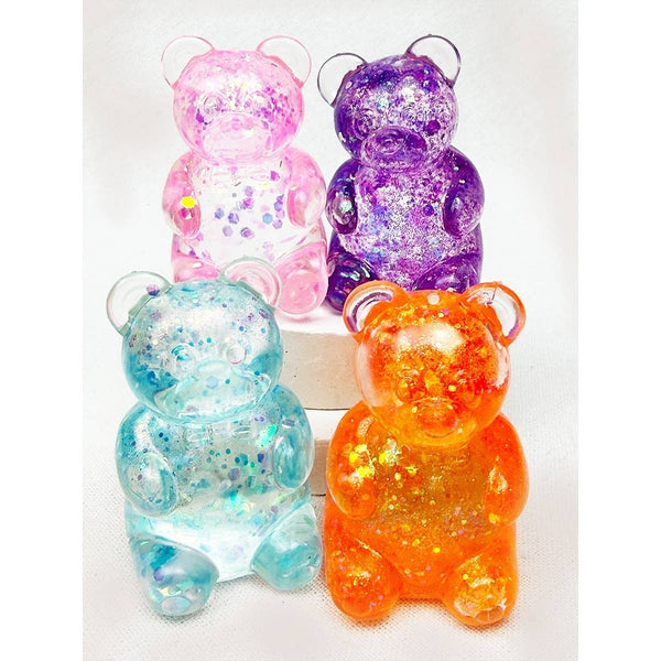 Glitter Gummy Bear Maltose Squishy