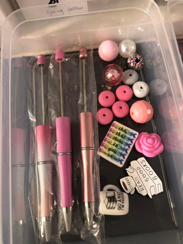 Pink Beadable Pen Kit -