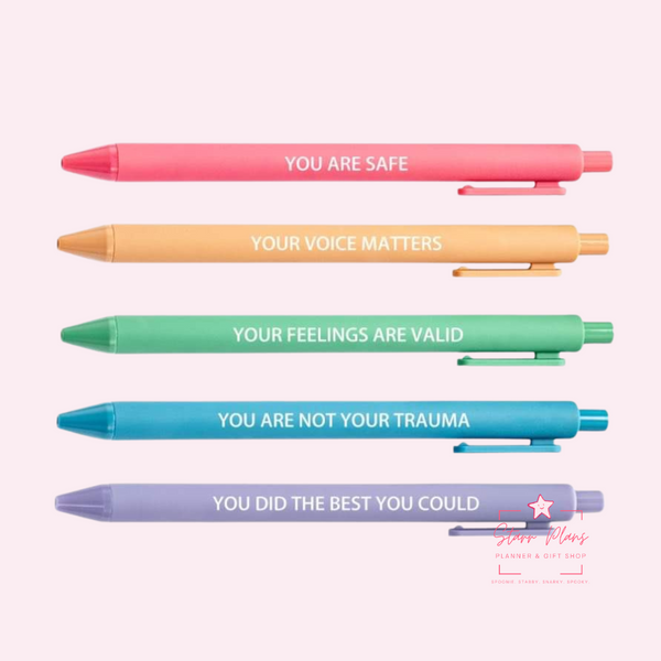 Macaron Pen - Sage "Your Feelings are Valid" Inner Child Affirmation