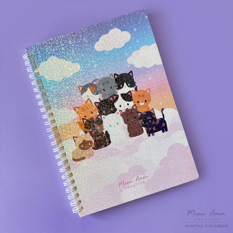 Purrs & Clouds: Reusable Sticker Book