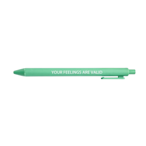 Macaron Pen - Sage "Your Feelings are Valid" Inner Child Affirmation