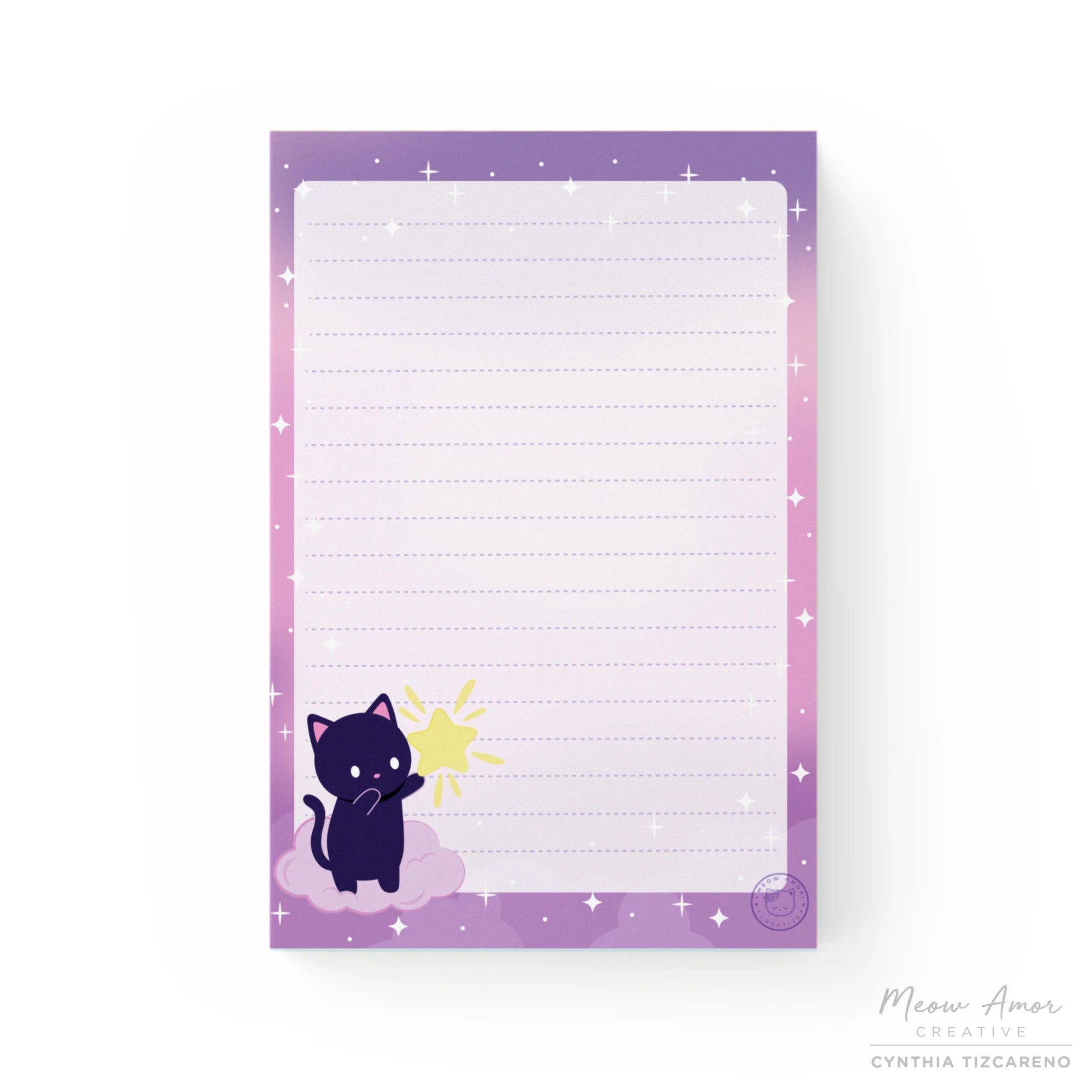 Wishing Star Cat Notepad – Starr Plans
