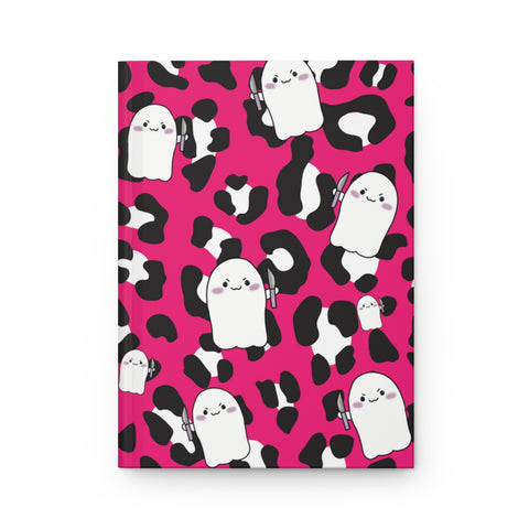 Pink Cheetah Animal Print Stabby Hardcover Journal Matte || Starr Plans Exclusive