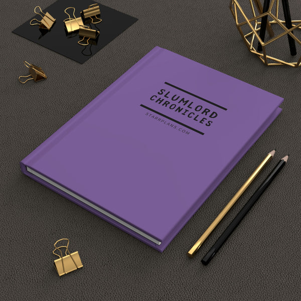 Slumlord Chronicles in Lavender|| Hardcover Journal Matte || Starr Plans Exclusive