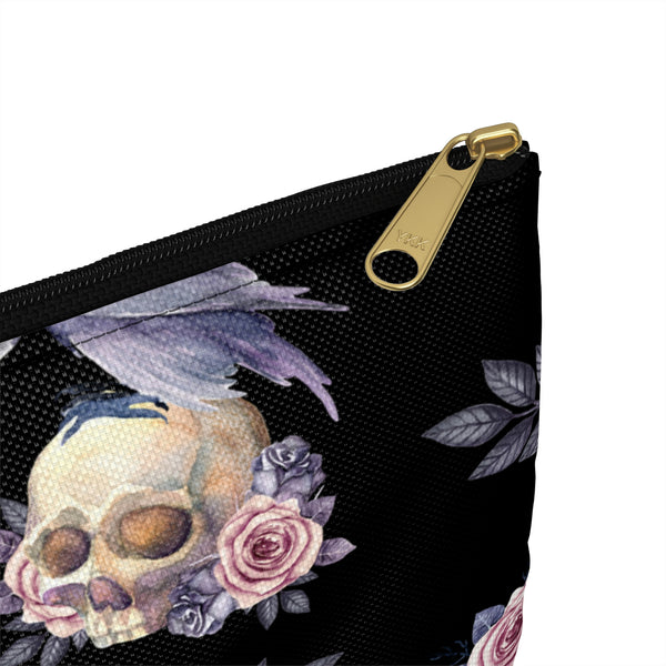 Floral Skull Accessory Pouch || Starr Plans Exclusive