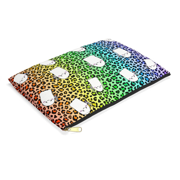 Mini Rainbow Animal Print Stabby Accessory Pouch || Starr Plans Exclusive