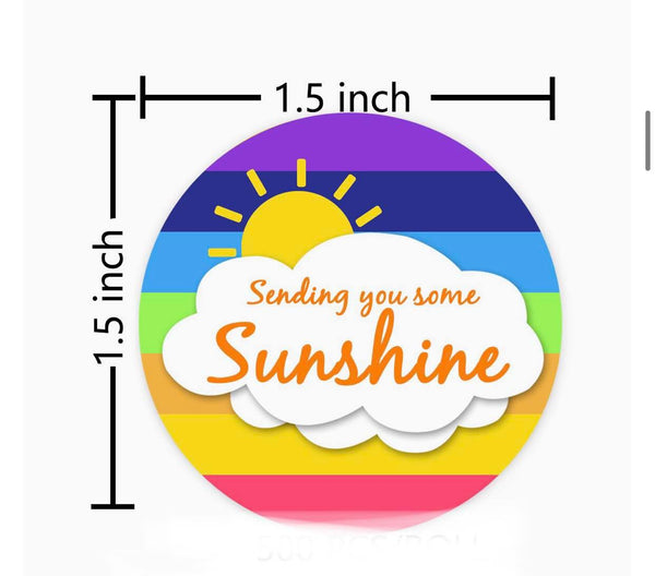 Happy Mail- Stickers || Sending You Some Sunshine ||  Labels for Mail & Packages