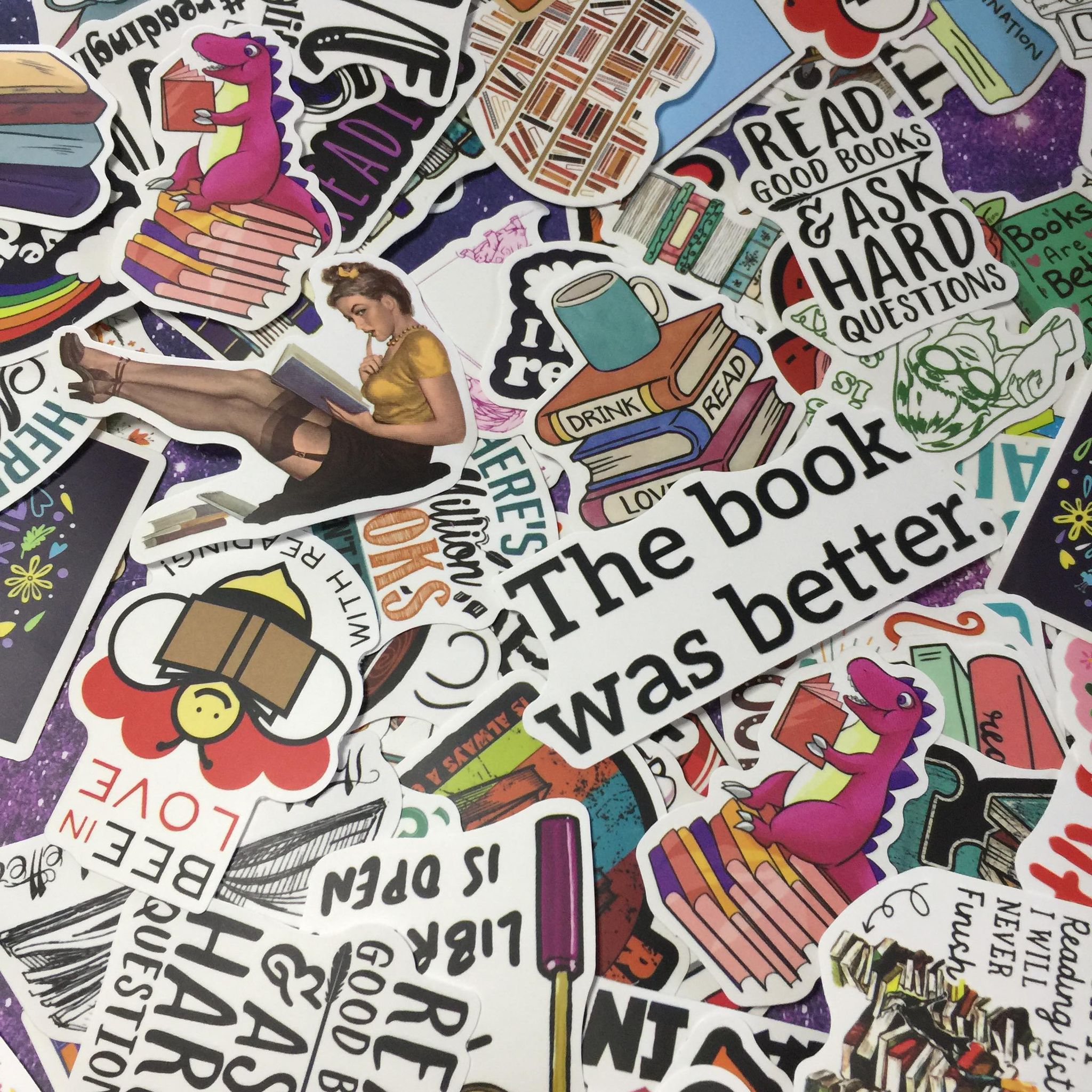 I love Reading / Books / Education Vinyl Sticker Mix