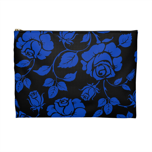 BLACK || Blue Florals || Accessory Pouch || Starr Plans Exclusive