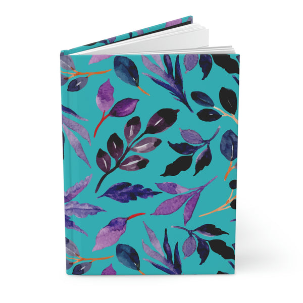 Teal Floral Hardcover Journal Matte || Starr Plans Exclusive