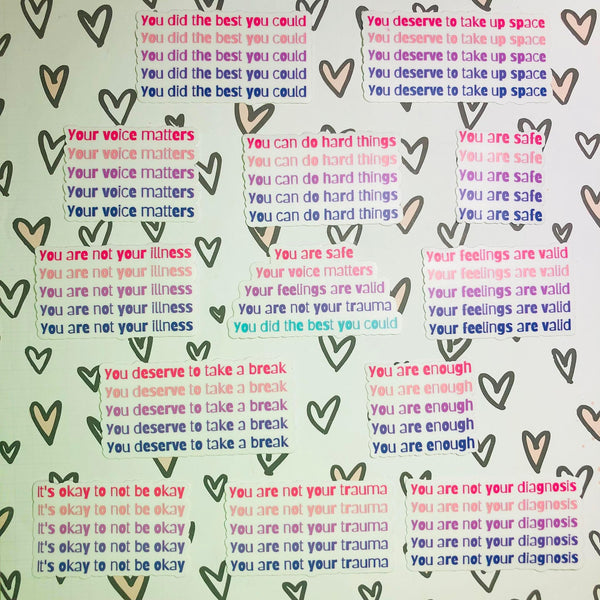 You are Enough Affirmation Single Vinyl Sticker
