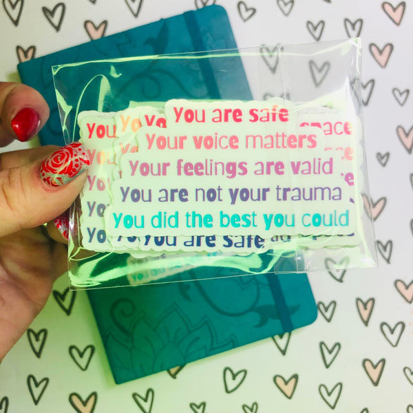Your Feelings are Valid Affirmation Single Vinyl Sticker