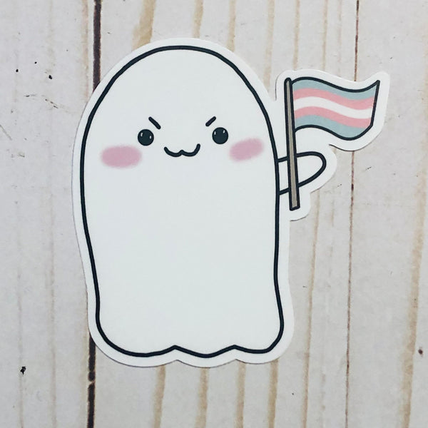 Pride Flag Stabby without Knife Classic Single Vinyl Sticker or Set