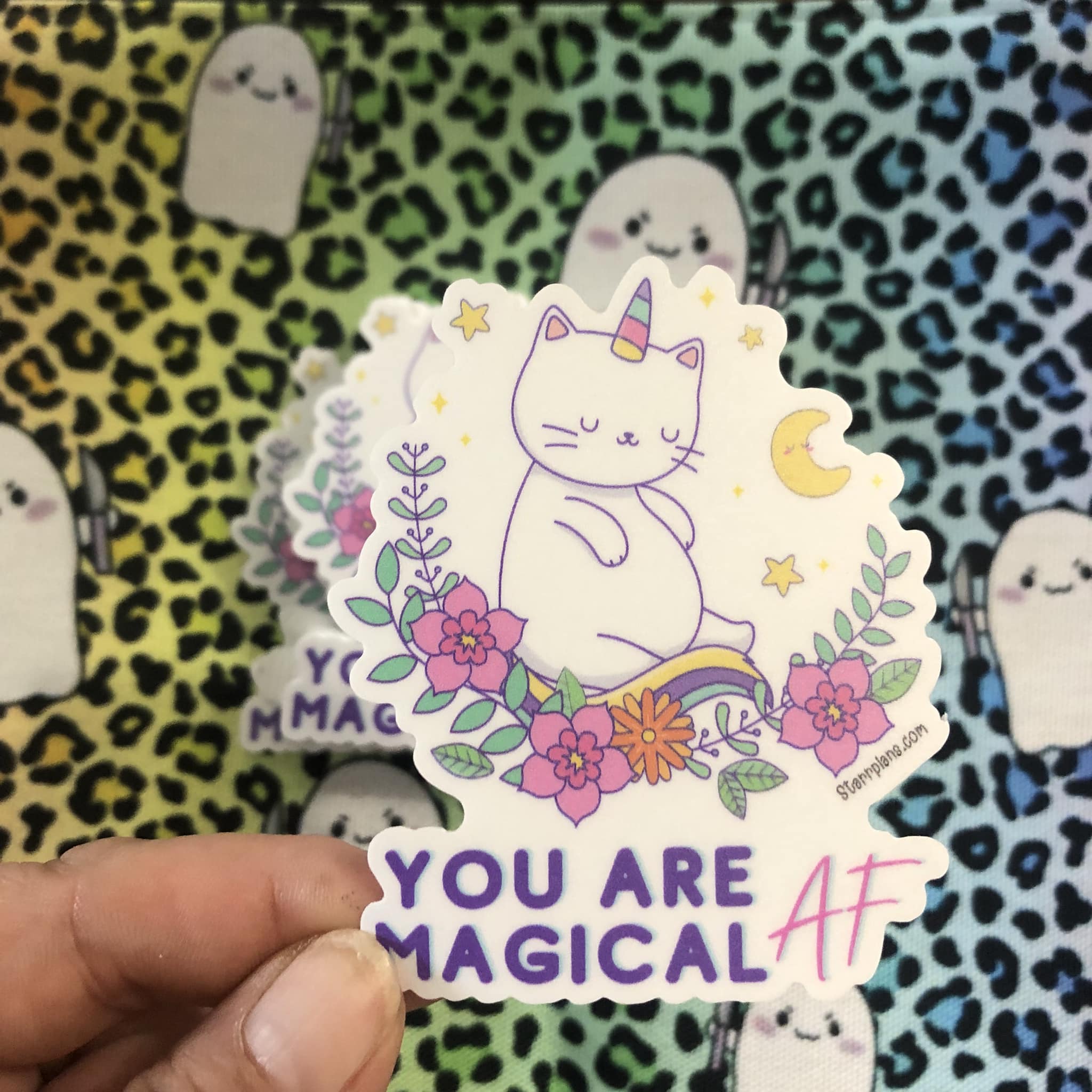 You are Magical Af Caticorn || Single Vinyl Sticker || Unicorn || Affirmation || Starr Plans Exclusives