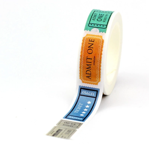 Washi Tape Raffle Tickets || Admit One || Movie or Event