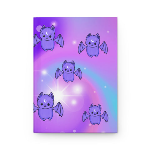 Pastel Goth Galaxy with Batty Hardcover Journal Matte || Starr Plans Exclusive