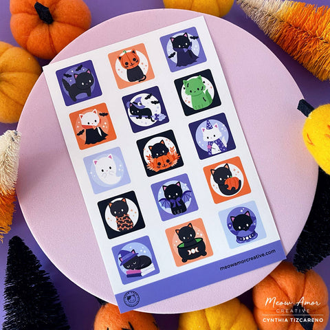 Halloween Vinyl Sticker Sheet