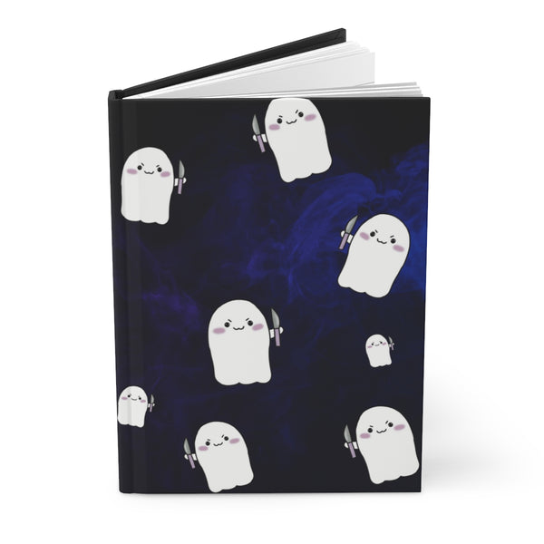 Blue and Purple Smoke Stabby AOP Hardcover Journal Matte || Starr Plans Exclusive