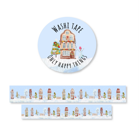 Winter Wonderland Cottage Washi Tape