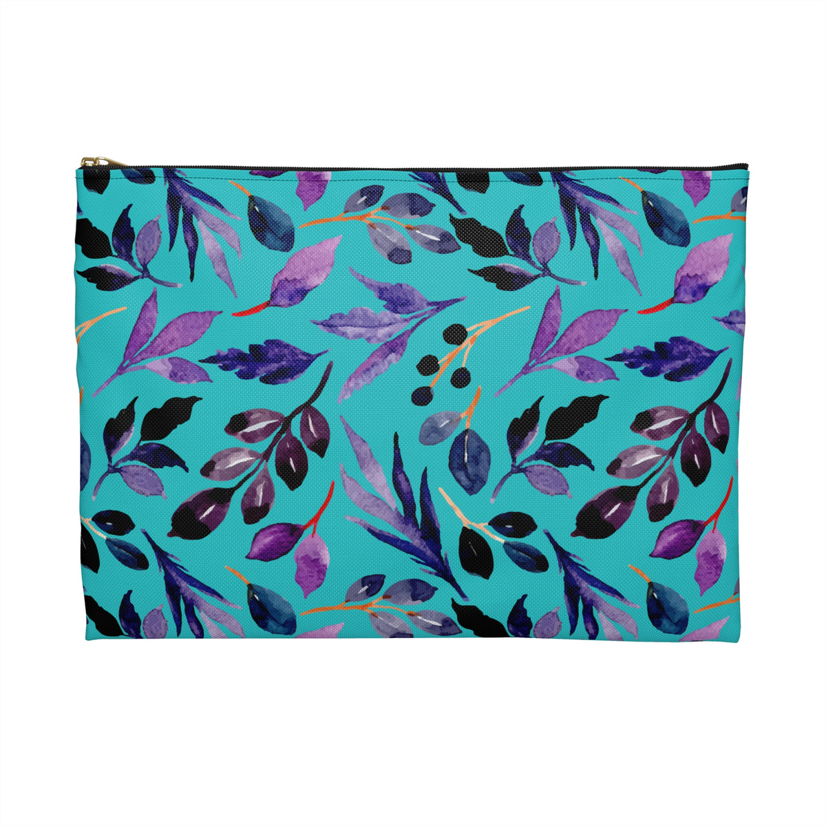 Teal Floral Accessory Pouch || Starr Plans Exclusive