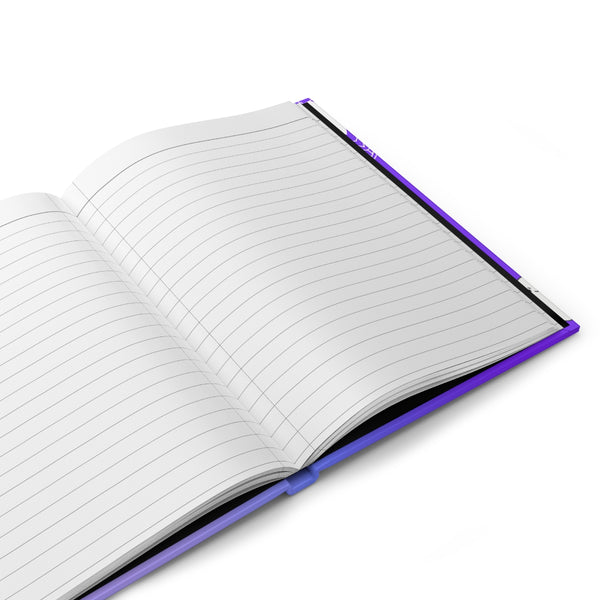 Purple Flower Doodle Stabby AOP Hardcover Journal Matte || Starr Plans Exclusive