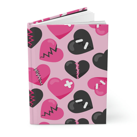 Heartbroken AOP Anti Valentine Hardcover Journal Matte || Starr Plans Exclusive