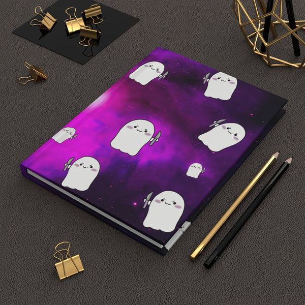 Purple Galaxy Stabby AOP Hardcover Journal Matte || Starr Plans Exclusive
