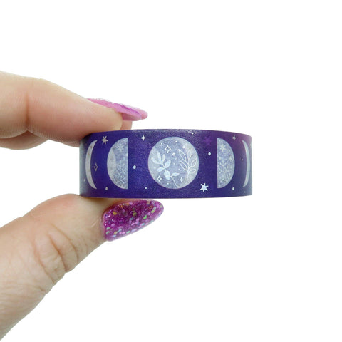 Moon Phases Washi Tape with Foil