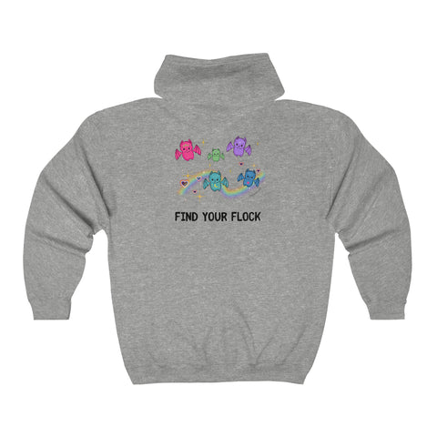 Find Your Flock Unisex Heavy Blend™ Full Zip Hooded Sweatshirt