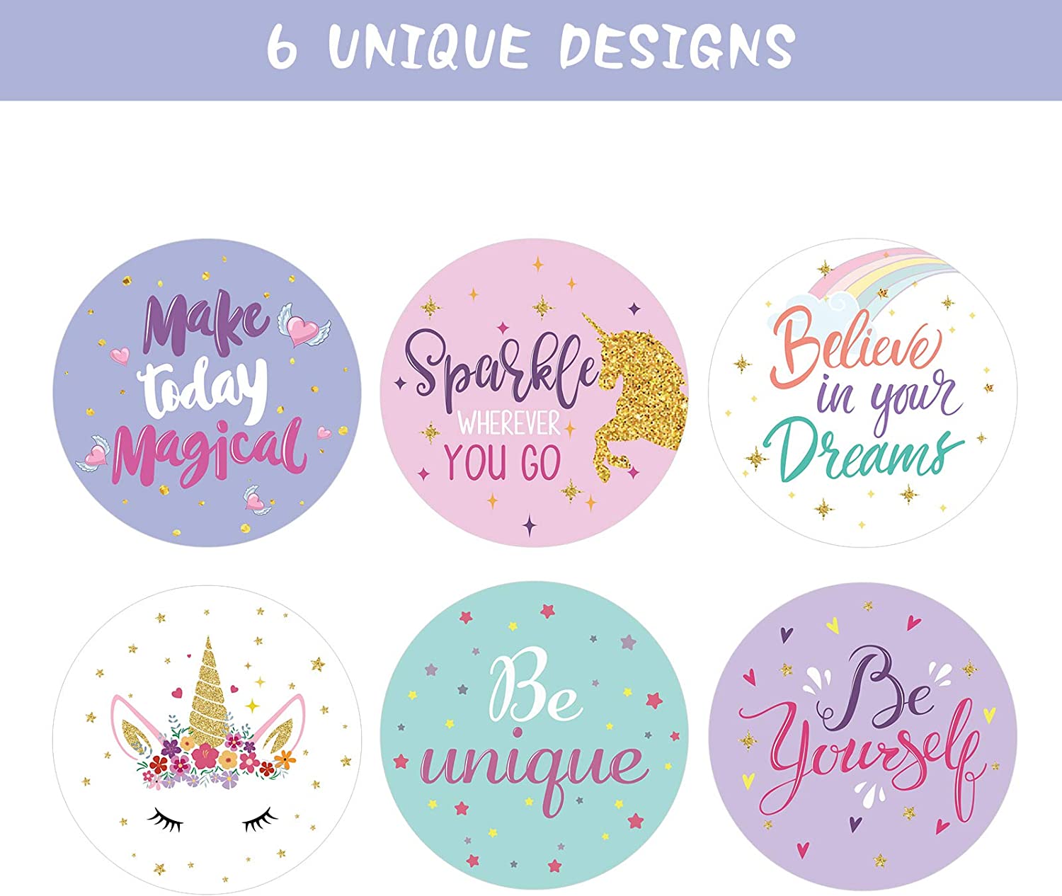 Happy Mail- Stickers || Unicorn Sparkle Believe in Yourself ||  Labels for Mail & Packages