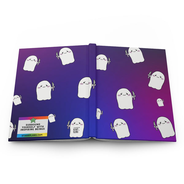 Blue & Purple Stabby AOP Hardcover Journal Matte || Starr Plans Exclusive