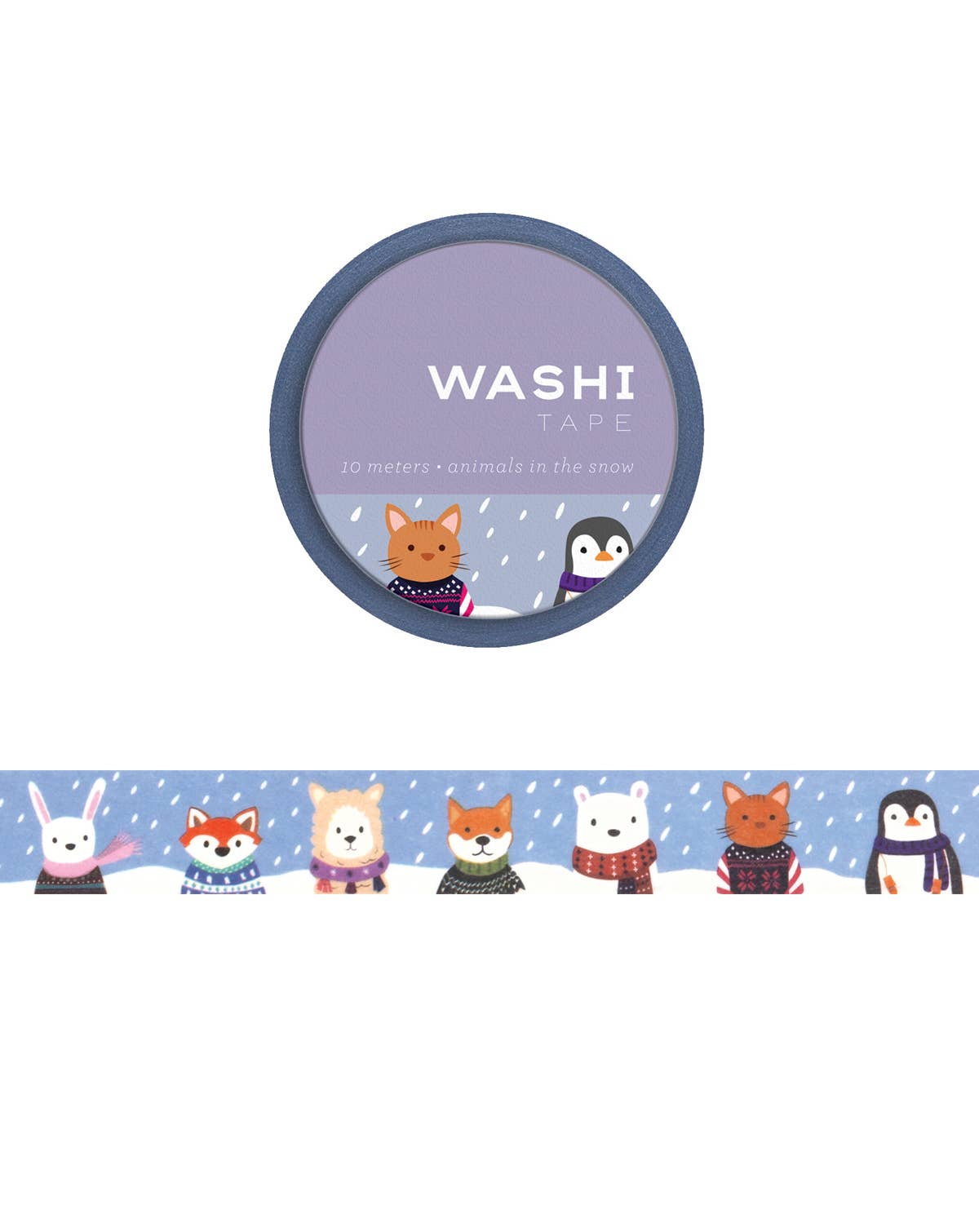 Animals in the Snow Washi Tape
