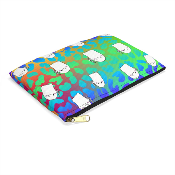 Bright Rainbow Animal Print Stabby Accessory Pouch || Starr Plans Exclusive