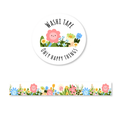 Happy Flowers Washi Tape