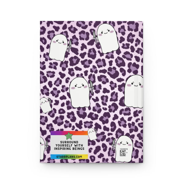 Purple Animal Print Rainbow Stabby Hardcover Journal Matte || Starr Plans Exclusive