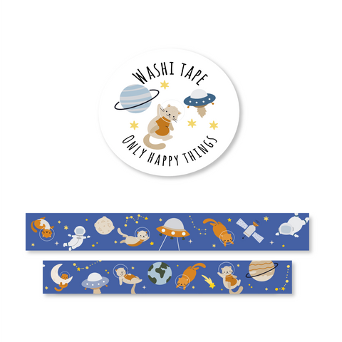 Cats in Space Washi Tape