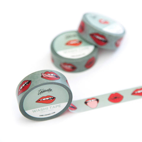 Funny Body Positivity Snarky Gift  - Washi Tape - Lips