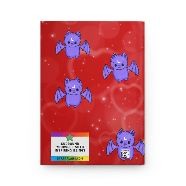 Batty AOP Valentine Hardcover Journal Matte || Starr Plans Exclusive