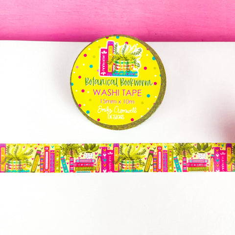 Botanical Bookworm Washi Tape