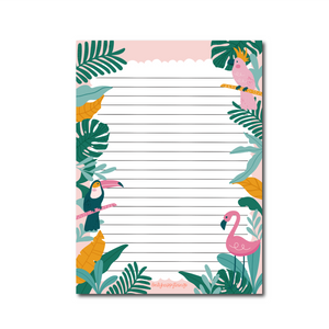 Double Sided Notepad Tropical summer A5