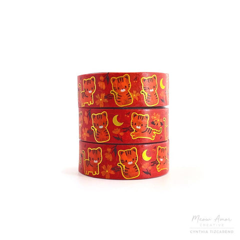 Year of the Tiger Gold Foil Washi Tape