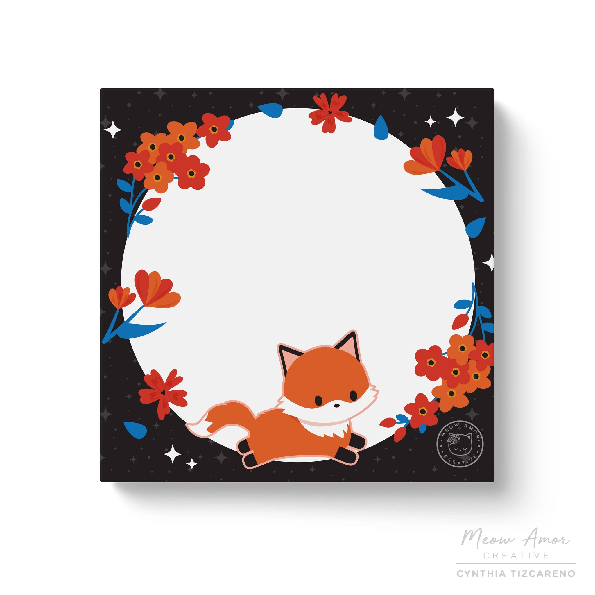 Fox Sticky Notes Midnight Fox Sticky notes – Starr Plans