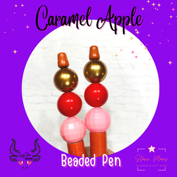 Beaded Pen || Beauty Magic || "Caramel Apple" Official Fidget Pen || Created by Izzy Toro Designs