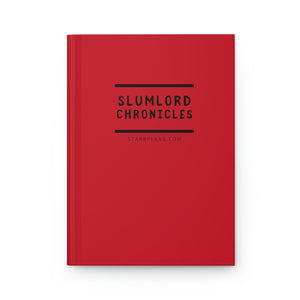 Slumlord Chronicles in Red || Hardcover Journal Matte || Starr Plans Exclusive