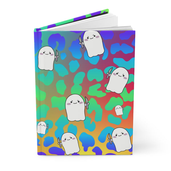 Bright Rainbow Animal Print Stabby Hardcover Journal Matte || Starr Plans Exclusive