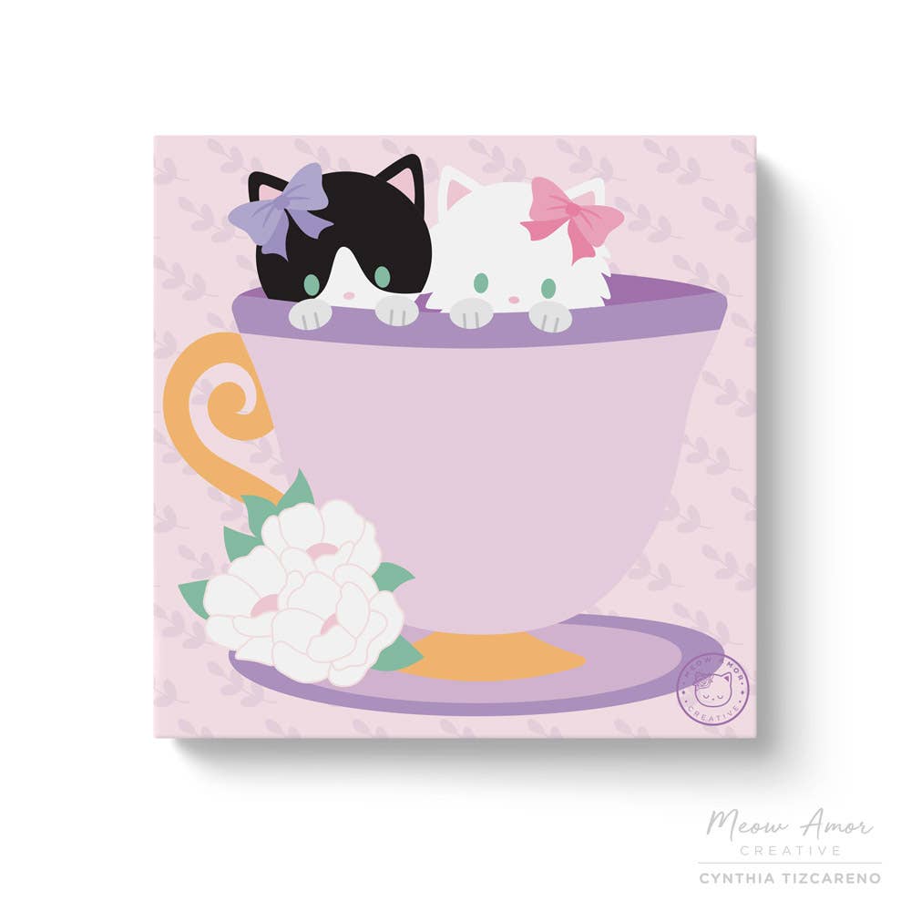 Post It Notes Tea Party Cats Sticky Notes
