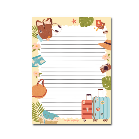 Double Sided Notepad Summer travels A5