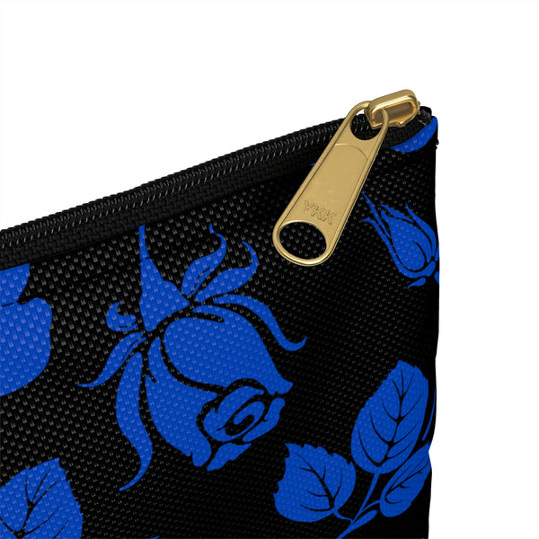 BLACK || Blue Florals || Accessory Pouch || Starr Plans Exclusive