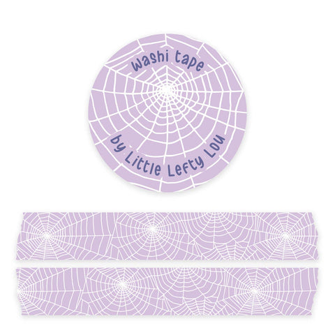 Spiderweb Purple Washi Tape