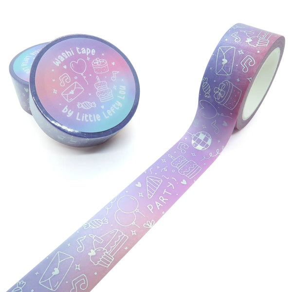 Party Time Washi Tape with Foil